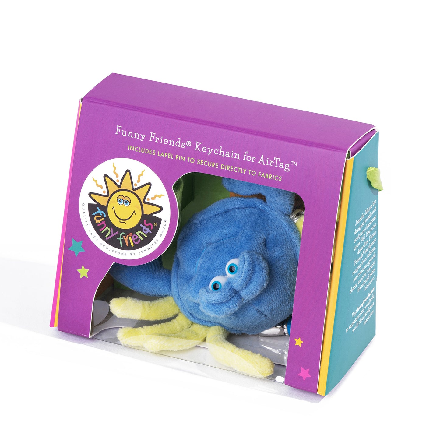 Plush Crab AirTag Holder in Soft Sculpture