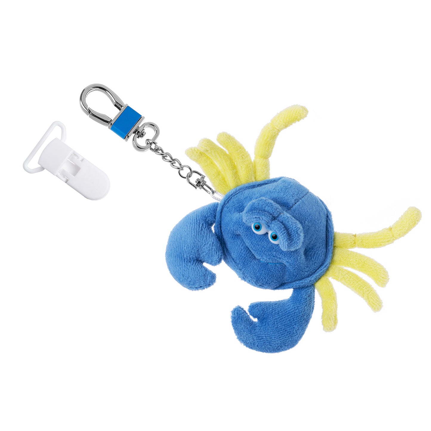 Plush Crab AirTag Holder in Soft Sculpture