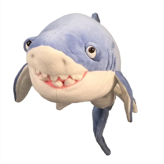 Plush Shark Soft Sculpture and Pillow